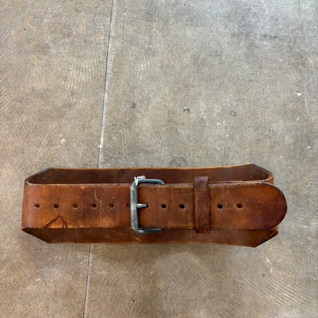 VINTAGE レザー ワイド ベルト