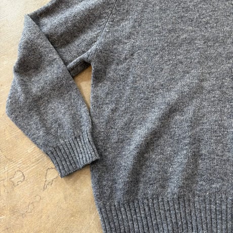 80s- Eddie Bauer 黒タグ グレー ニット セーター
