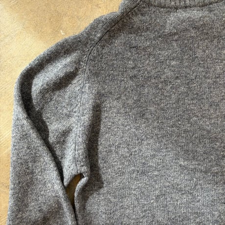 80s- Eddie Bauer 黒タグ グレー ニット セーター
