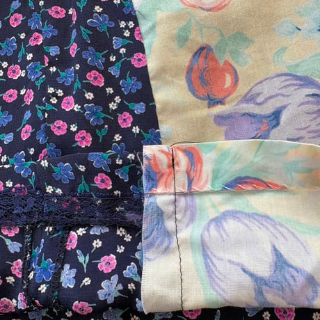 Jane Schaffhausen 小花柄 レーヨン リメイク ワンピース