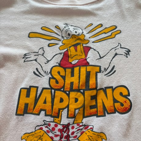 VINTAGE パステルカラー ユニークキャラ プリントTEE