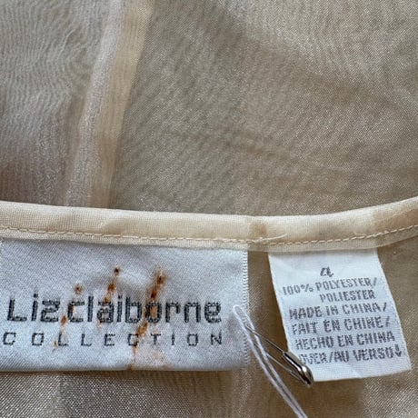 Liz Claiborne シースルー 2ポケット ジャケット