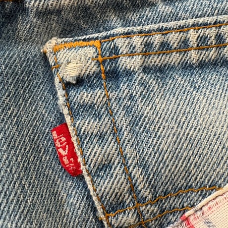 90s Levis 501 パッチワーク デニム パンツ