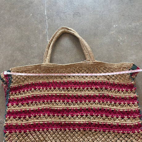 vintage カラフル ストローBAG