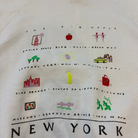 90s Fruit of the Loom NY プリント スウェット