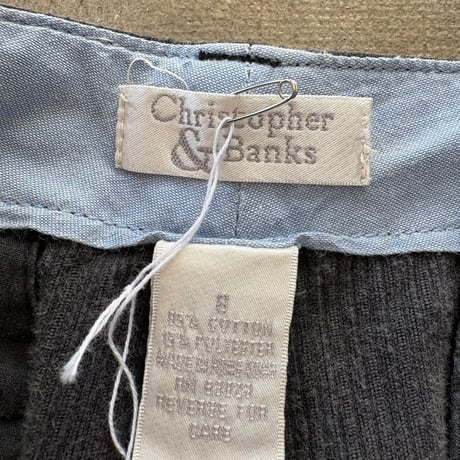 Christopher&Banks コーデュロイ ブラック パンツ