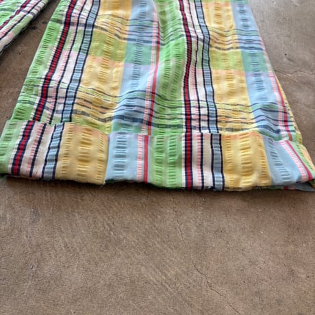 70s vintage h.i.s for her フレア チェック柄 パンツ