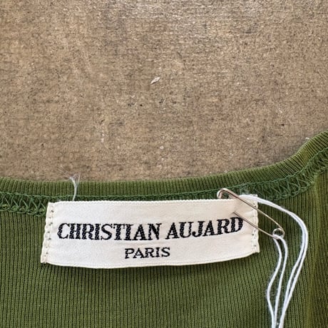 vintage CHRISTIAN AUJARD スリット入り タンクトップ
