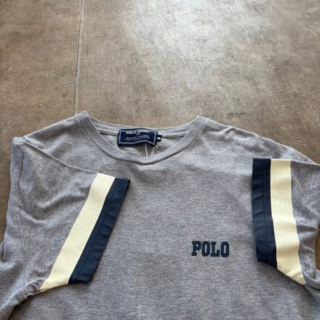 90s POLO SPORT ポロスポ Pバックプリント TEE