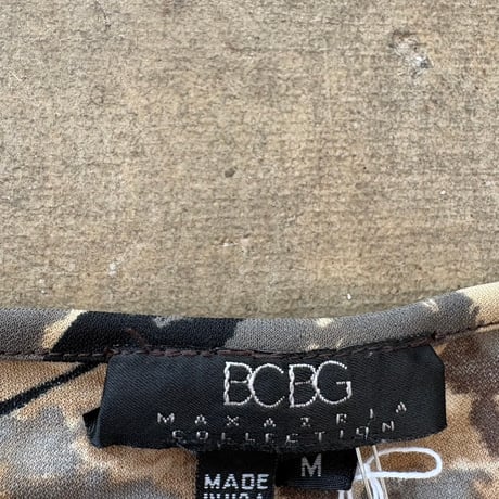 90s usa製 BCBG MAXAZRIA 総柄 タトゥー ロンTEE