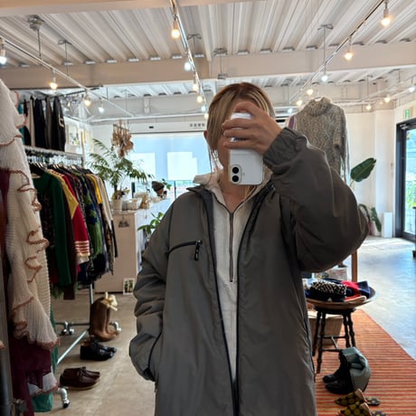 90s usa製 old supreme ナイロン フリース ジャケット