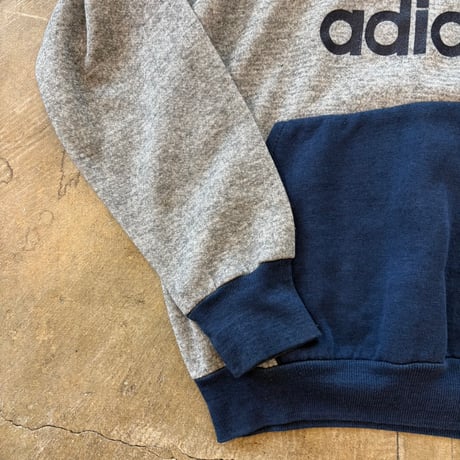 80s adidas vintage ２トーン トレフォイルロゴ パーカー