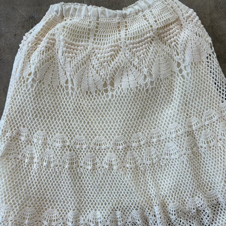 Soft surroundings  コットン 鍵網 デザイン スカート