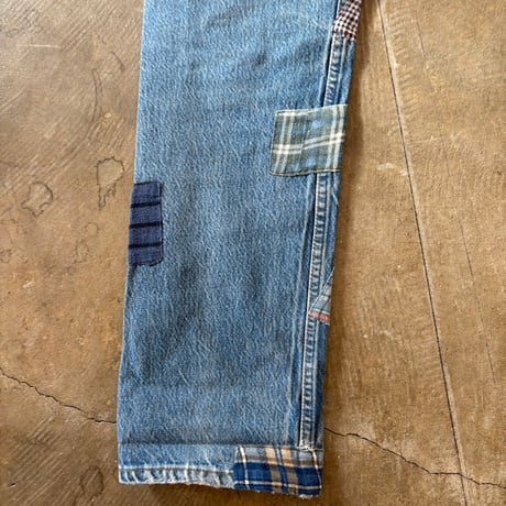 90s Levis 501 パッチワーク デニム パンツ