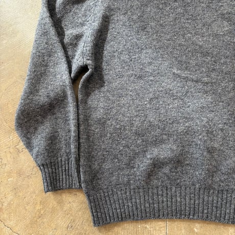 80s- Eddie Bauer 黒タグ グレー ニット セーター