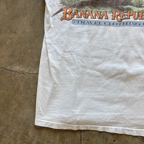 80s BANANA REPUBLIC トラベル&サファリライン カンガルー TEE