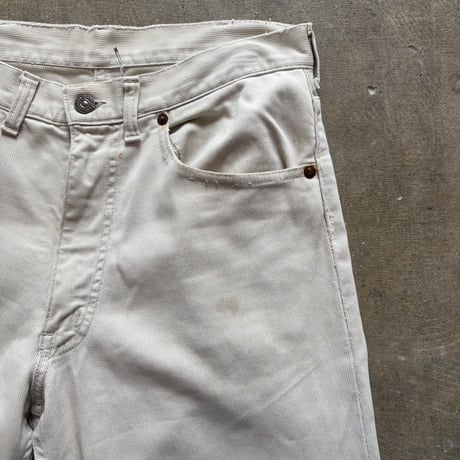levis 911B"bigE"ホワイトピケパンツ w32