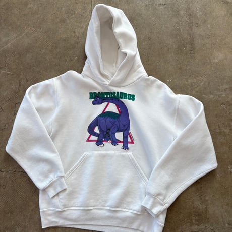 90s USA製 old RUSSELL MCMXCIII 恐竜 パーカー