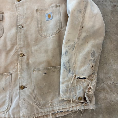Vintage Charhartt ボロ ダック地 ミシガンチョア コート