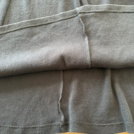 90s ITALY製 J.CREW コットン ニット ヘンリーネック ワンピース