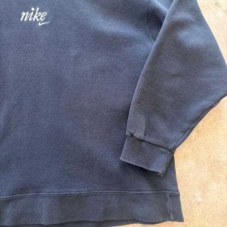 90a nike センタースウォッシュ 筆記体ロゴ 刺繍 スウェット