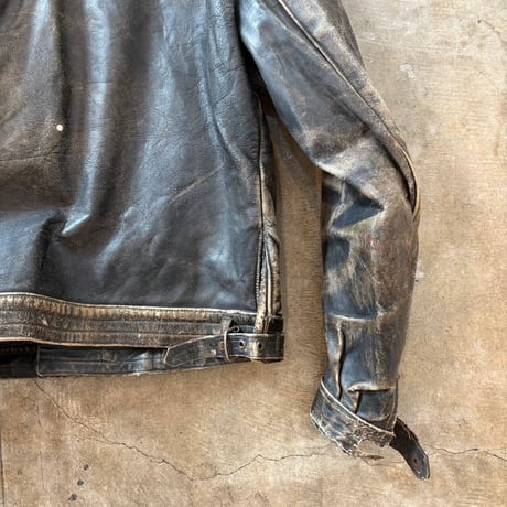 40s〜50s ユーロ レザーライダース ジャケット