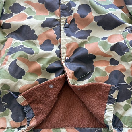 70s vintage Duxbak 裏ボア 迷彩柄 レア コーチ ジャケット