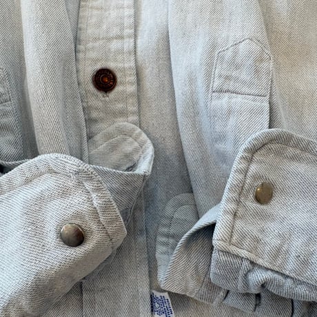 90s Ralph Lauren スタッドボタン デニム 長袖 シャツ