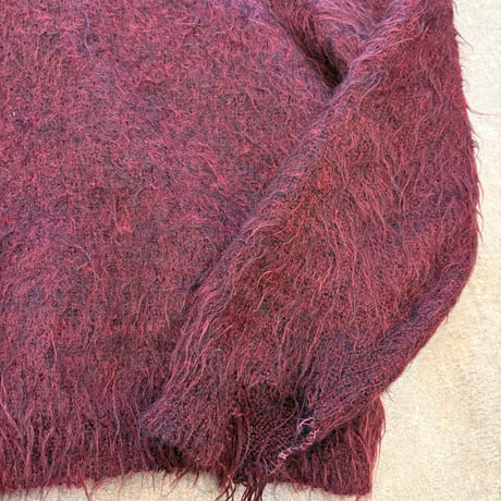 50s-vintage usa made モヘア グランジ カーディガン