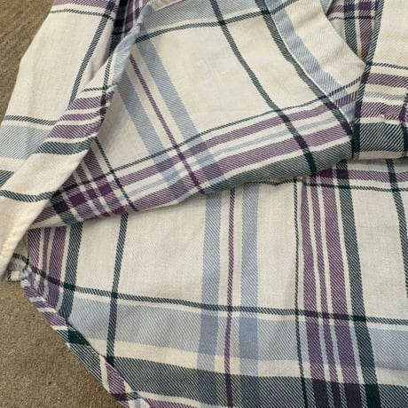 80s Eddie Bauer コットン チェック 長袖 シャツ