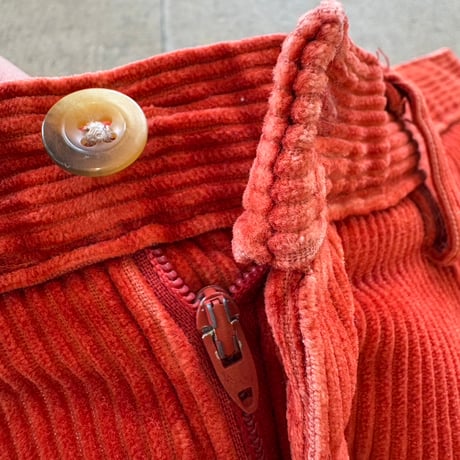 80s- Lands' End USA made コーデュロイ タック入り パンツ