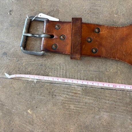 VINTAGE レザー ワイド ベルト