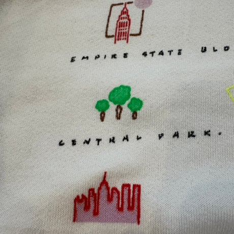 90s Fruit of the Loom NY プリント スウェット