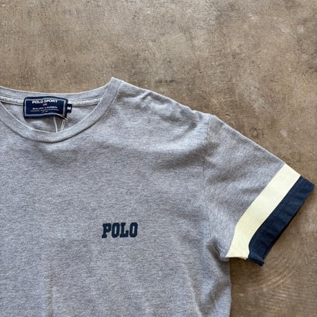 90s POLO SPORT ポロスポ Pバックプリント TEE