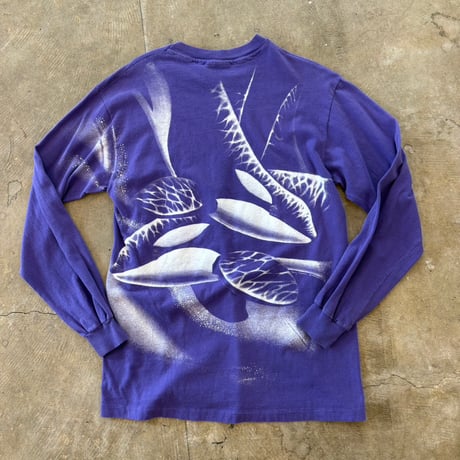 90s USA製 シャチ両面プリント アート ロンTEE