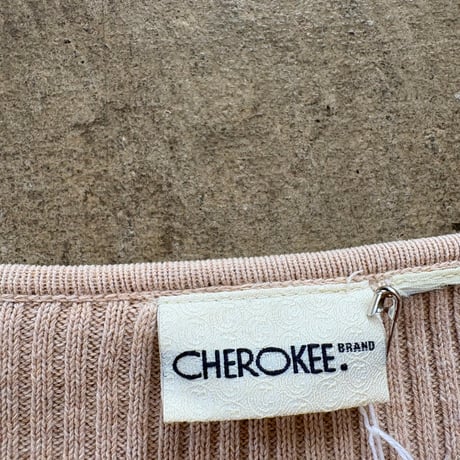 CHEROKEE リブ Vネック コットン ニット セーター