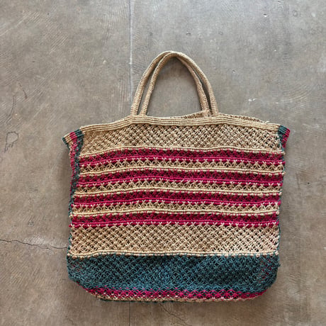vintage カラフル ストローBAG
