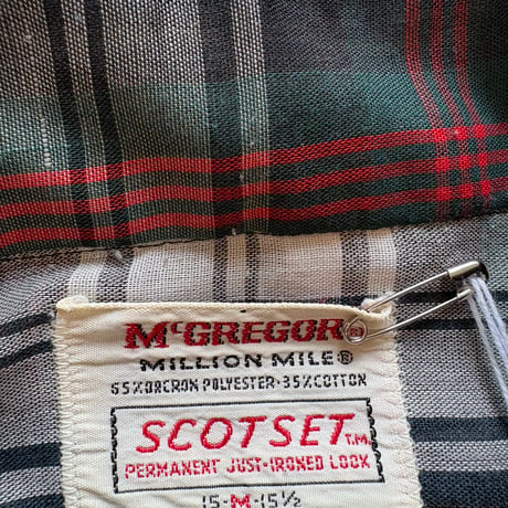 70s McGREGOR ボタンダウン チェック シャツ