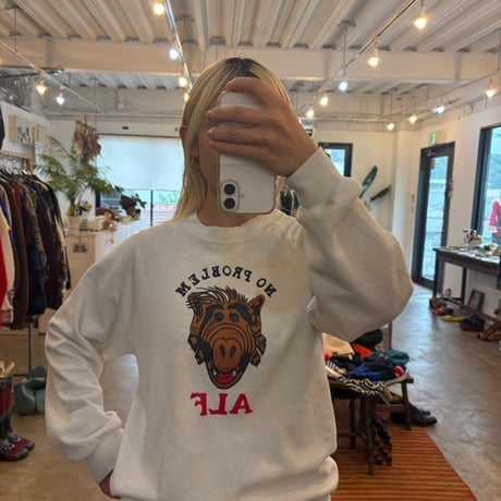 80s- Tee Lays USA製 ALF ラバープリント スウェット