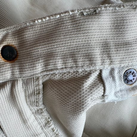 levis 911B"bigE"ホワイトピケパンツ w32