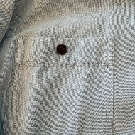 90s Ralph Lauren スタッドボタン デニム 長袖 シャツ