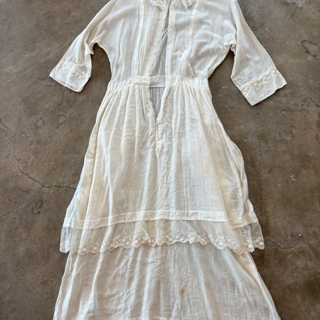1900-30s antique レース ワンピース