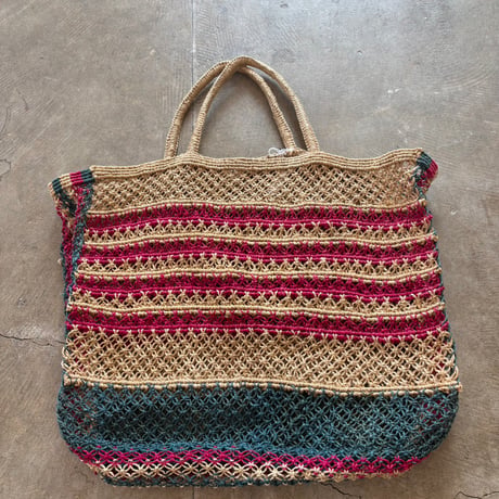 vintage カラフル ストローBAG