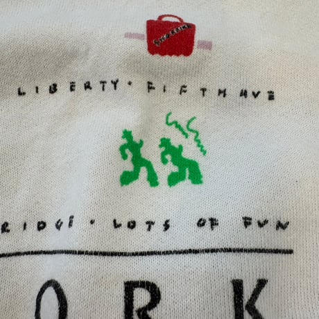 90s Fruit of the Loom NY プリント スウェット
