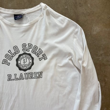 90s POLO SPORT カレッジロゴ ロンTEE