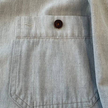 90s Ralph Lauren スタッドボタン デニム 長袖 シャツ