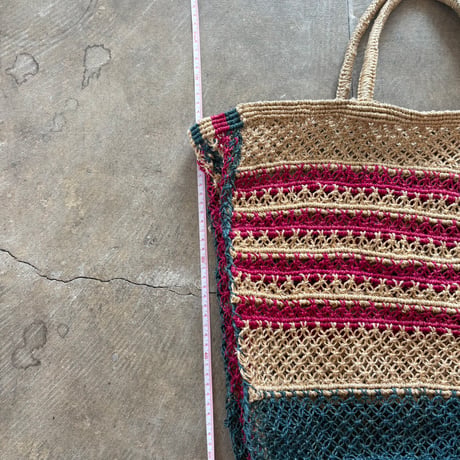 vintage カラフル ストローBAG