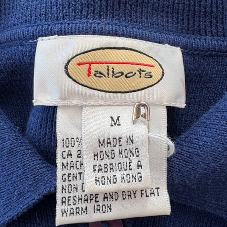 Talbots vintage コットン100 ニット カーディガン