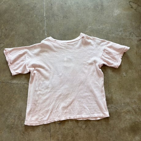VINTAGE パステルカラー ユニークキャラ プリントTEE