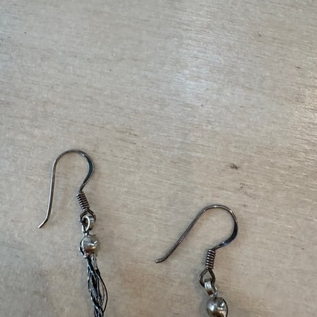 vintage シルバー925 ビーズ ピアス